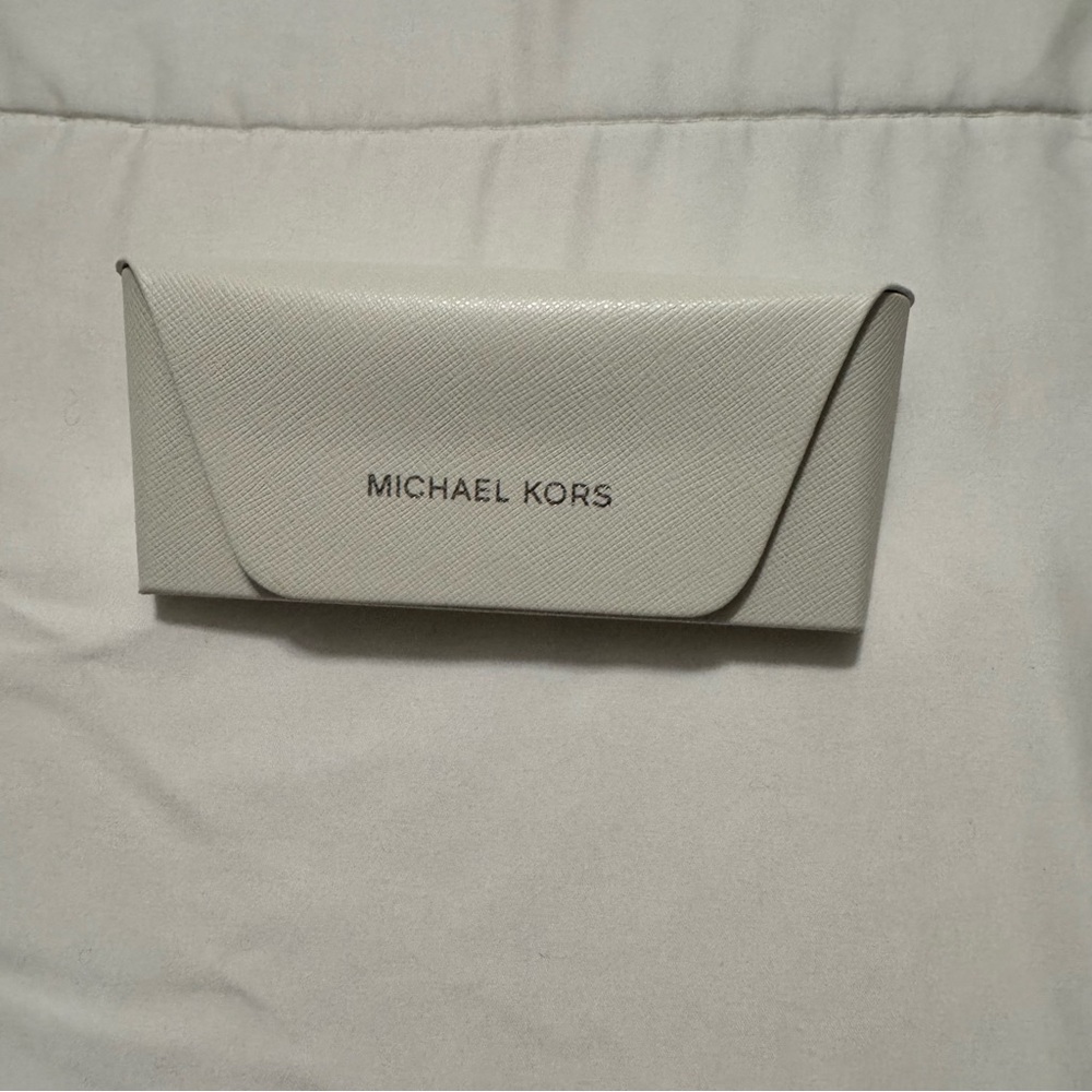 Michael Kors Beige Glasses Case
